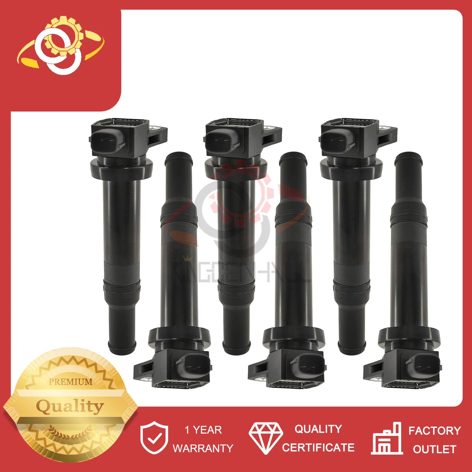 27301-3E400 Set Of 6PCS New Ignition Coil Compatible With Kia Magentis Optima Rondo 2007-2010 27301-3E100 27301-3E410
27301-3E400 Set Of 6PCS New Ignition Coil Compatible With Kia Magentis Optima Rondo 2007-2010 27301-3E100 27301-3E410