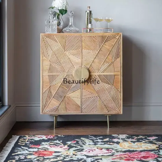 European solid wood carving flower dining side cabinet American light luxury retro decorative storage entrance shoe cabinet
European solid wood carving flower dining side cabinet American light luxury retro decorative storage entrance shoe cabinet