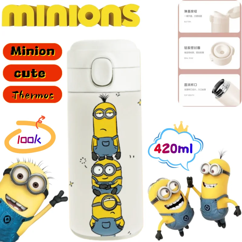 Minions Despicable Me Kevin Dave Thermos High Color Value Cartoon Printing Creative Large Capacity Portable ins Double Drink Cup
Minions Despicable Me Kevin Dave Thermos High Color Value Cartoon Printing Creative Large Capacity Portable ins Double Drink Cup