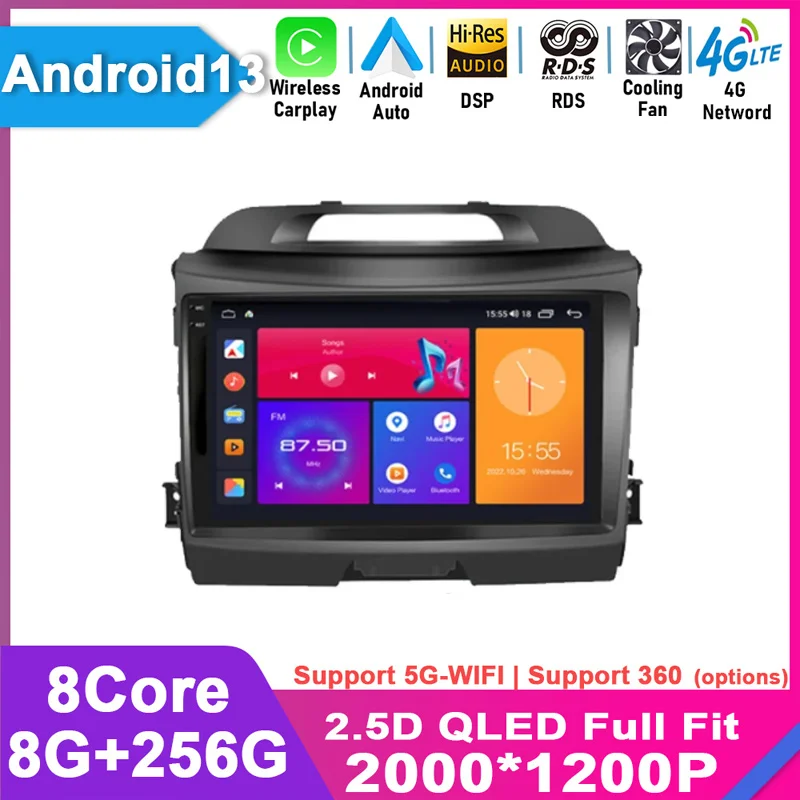 Для KIA Sportage 3 2010 2011 2012 2013 2014 2016 2015 Android 13 автомобильное радио Carplay автомобильное Мультимедиа GPS Авторадио видеоплеер
Для KIA Sportage 3 2010 2011 2012 2013 2014 2016 2015 Android 13 автомобильное радио Carplay автомобильное Мультимедиа GPS Авторадио видеоплеер