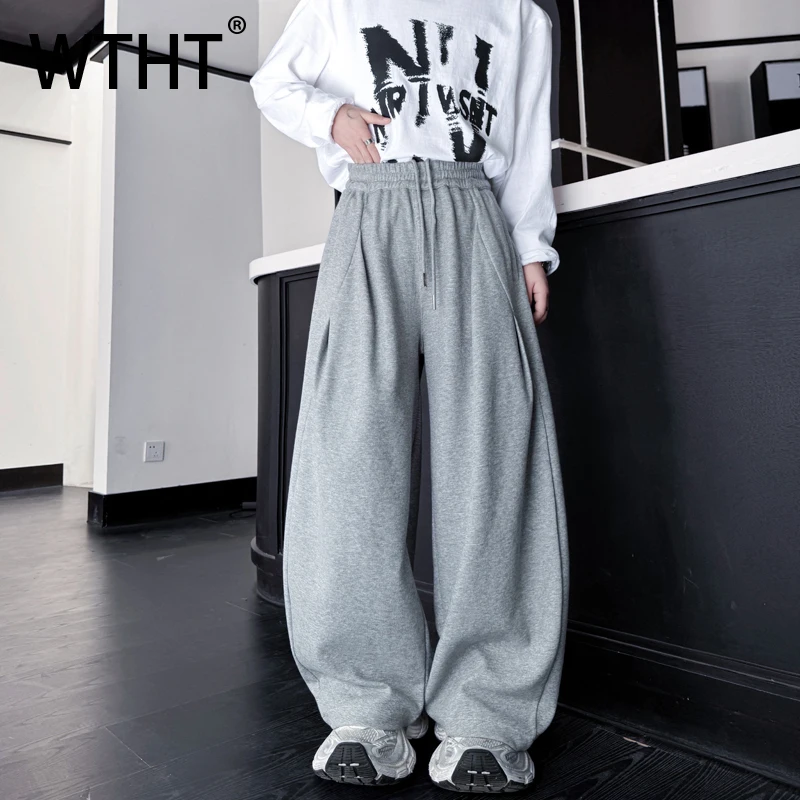 WTHT Fashion Men's Solid Color Straight Drawing Pants Trendy American Style Elastic High Waist Trousers Male 2025 Summer 2A1437
WTHT Fashion Men's Solid Color Straight Drawing Pants Trendy American Style Elastic High Waist Trousers Male 2025 Summer 2A1437
