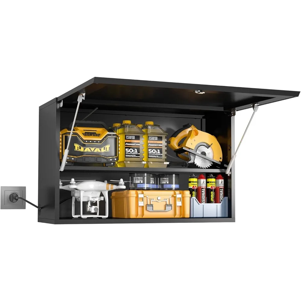 Metal Wall Storage Cabinet w Flip-Up Door Adjustable Shelf Metal Cabinet Hanging Garage Upper Cabinets Floating Lockable Steel
Metal Wall Storage Cabinet w Flip-Up Door Adjustable Shelf Metal Cabinet Hanging Garage Upper Cabinets Floating Lockable Steel