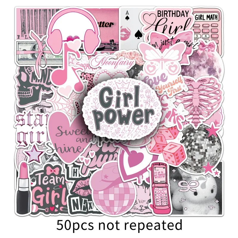 50pcs Sweet Pink Girl Stickers Cool Style Scrapbook Journal Sticker Aesthetic Decals for Car Laptop Journal Cute DIY Decoration
50pcs Sweet Pink Girl Stickers Cool Style Scrapbook Journal Sticker Aesthetic Decals for Car Laptop Journal Cute DIY Decoration