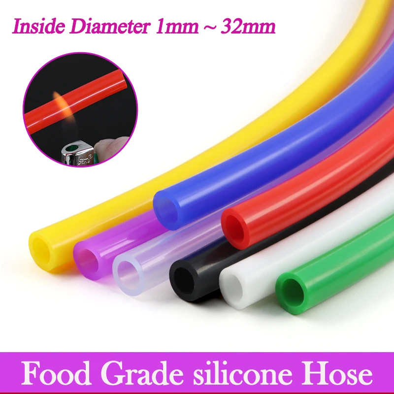1M Food Grade Silicone Tube ID 1 2 3 4 5 6 7 8 9 10 12 14 16 18 20 25 32mm Flexible Rubber Hose Aquarium Coffee Drink Water Pipe
1M Food Grade Silicone Tube ID 1 2 3 4 5 6 7 8 9 10 12 14 16 18 20 25 32mm Flexible Rubber Hose Aquarium Coffee Drink Water Pipe