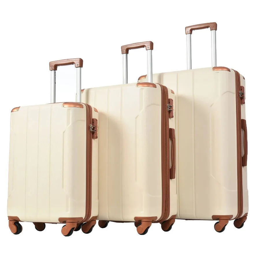 Hardshell Luggage Sets 3 Pcs Spinner Suitcase with TSA Lock Lightweight 20''24''28''
Hardshell Luggage Sets 3 Pcs Spinner Suitcase with TSA Lock Lightweight 20''24''28''