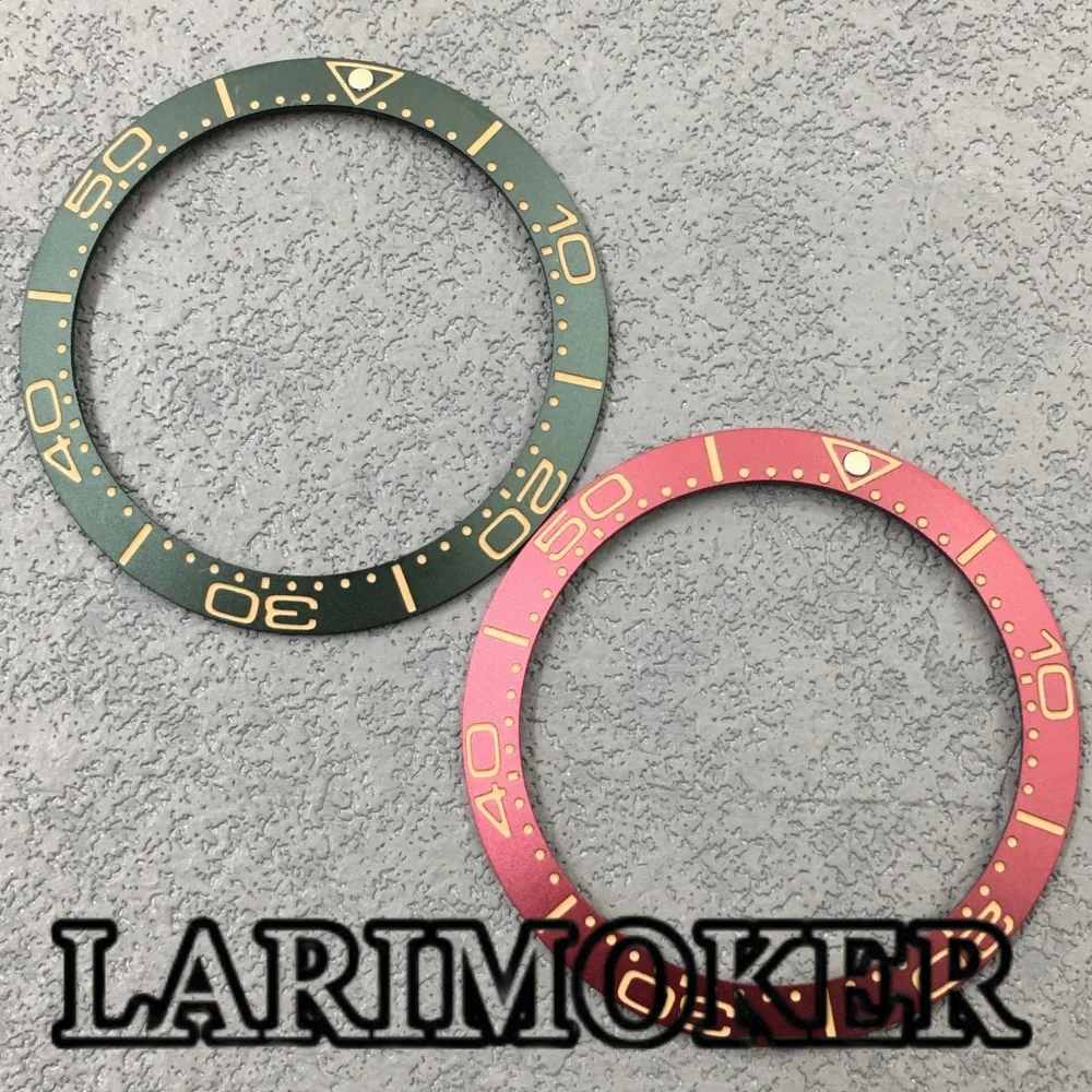LARIMOKER 38MM Watch Accessories Red Green Ceramic Frosted Bezel Plug-in Luminous Suitable for 40mm Case
LARIMOKER 38MM Watch Accessories Red Green Ceramic Frosted Bezel Plug-in Luminous Suitable for 40mm Case