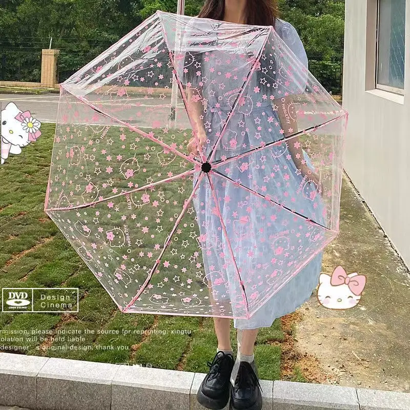 Sanrio Kawaii Hello Kitty Folding Transparent Automatic Umbrella My Melody Kuromi Anime Cartoon Lovely Exquisite Manual Umbrella
Sanrio Kawaii Hello Kitty Folding Transparent Automatic Umbrella My Melody Kuromi Anime Cartoon Lovely Exquisite Manual Umbrella