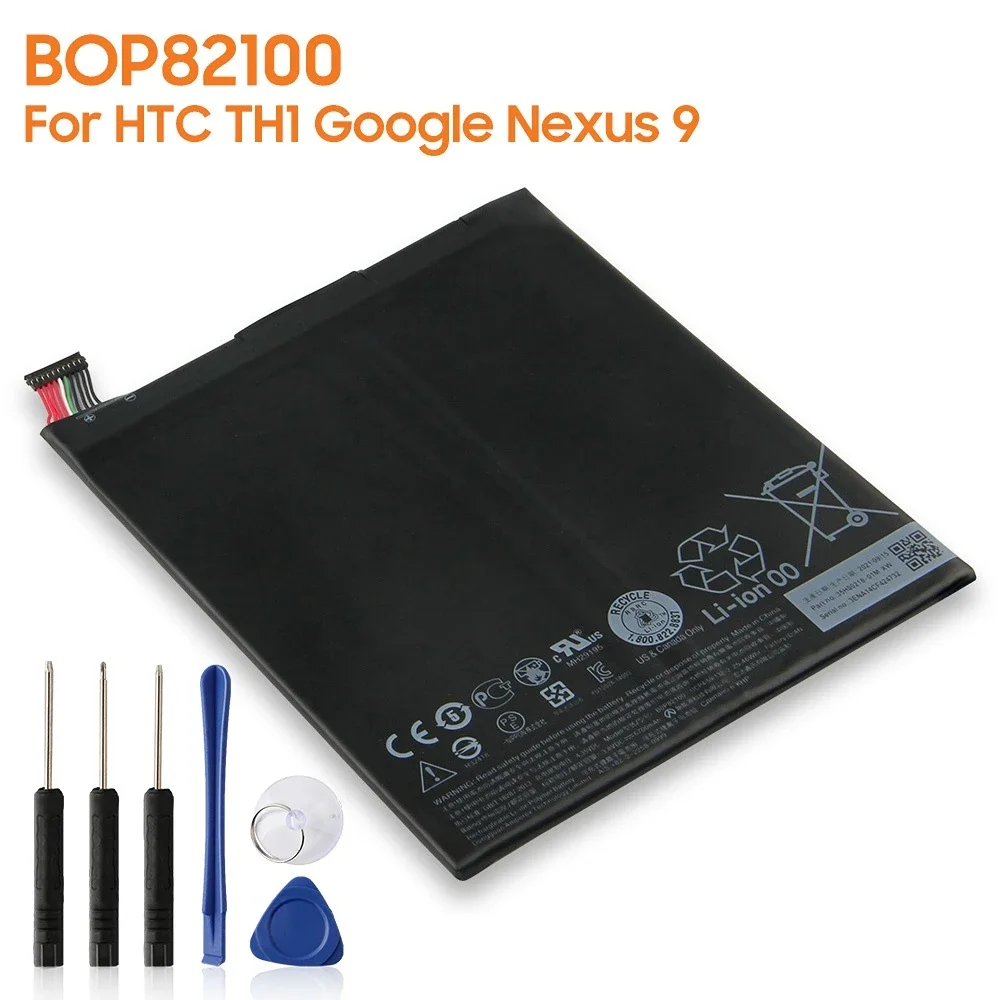 Production in 2024 Replacement Battery BOP82100 B0P82100 For HTC TH1 Google Nexus 9 Tablet PC 8.9" 6700mAh High Capacity
Production in 2024 Replacement Battery BOP82100 B0P82100 For HTC TH1 Google Nexus 9 Tablet PC 8.9" 6700mAh High Capacity