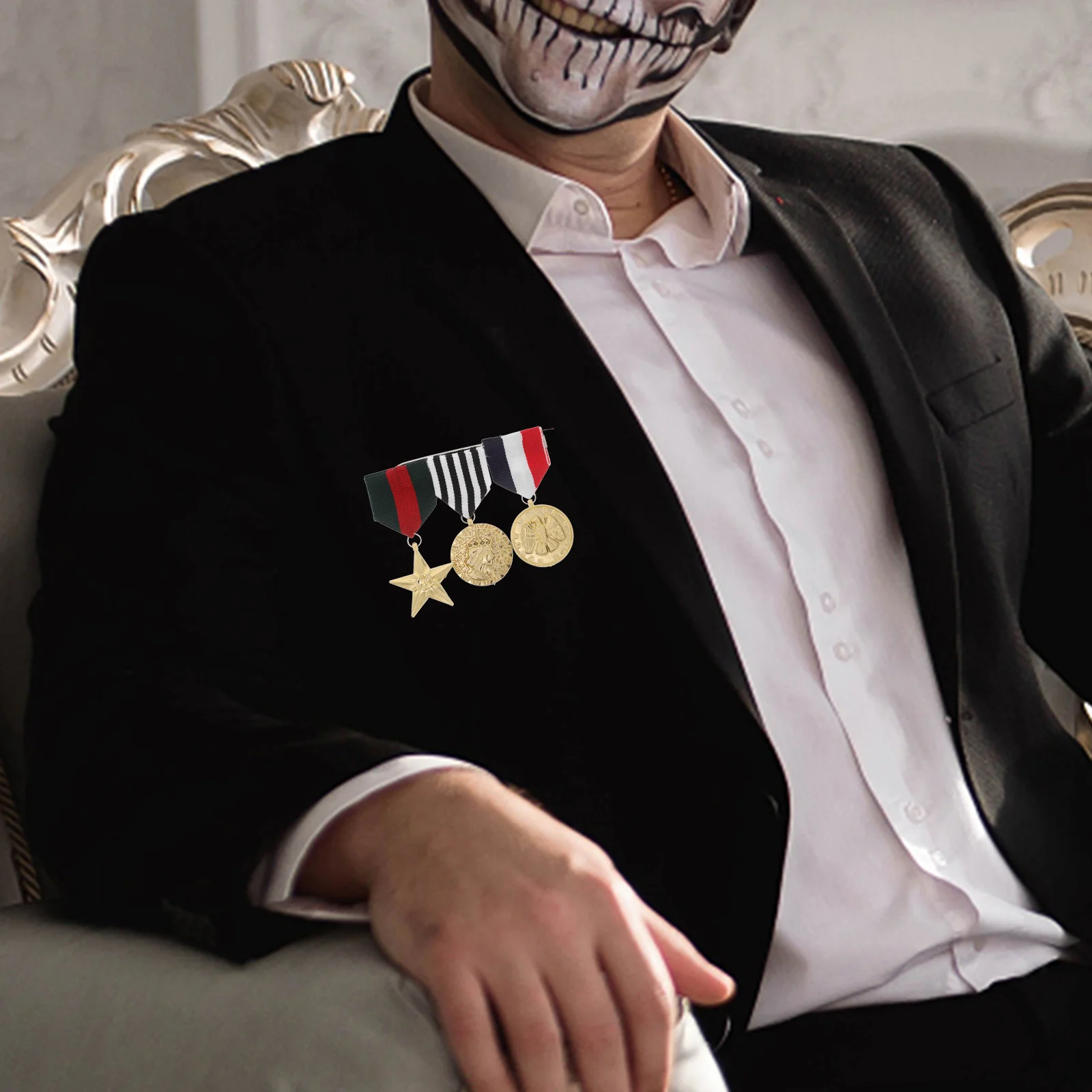 1 set Navy Masquerade Medal Decor Cosplay Awards Party Props Fake Medals Sports Competitions Winner Trophy Award Supply Plastic
1 set Navy Masquerade Medal Decor Cosplay Awards Party Props Fake Medals Sports Competitions Winner Trophy Award Supply Plastic