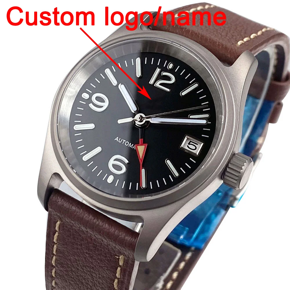 Customized Pilot Titanium Case 36mm Field NH34 Automatic Watch Men 20ATM Sapphire Glass Date Window Screw Crown Leather Strap
Customized Pilot Titanium Case 36mm Field NH34 Automatic Watch Men 20ATM Sapphire Glass Date Window Screw Crown Leather Strap