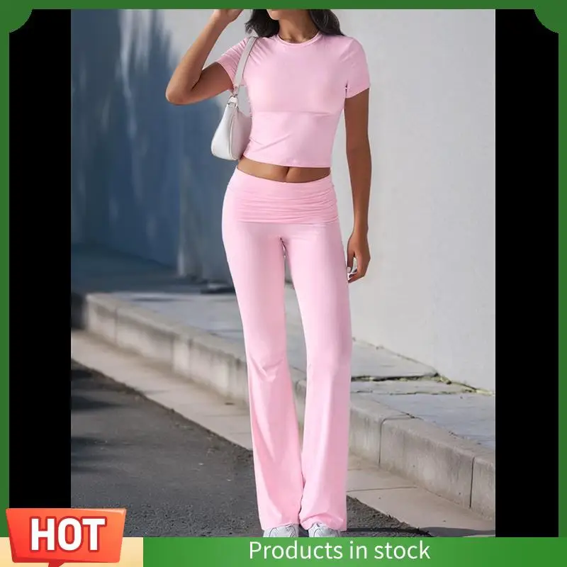 Intuitive Women's 2 Piece Outfits Lounge Sets Ruched Short Sleeve Tops High Waisted Wide Leg Pants Tracksuit Sets
Intuitive Women's 2 Piece Outfits Lounge Sets Ruched Short Sleeve Tops High Waisted Wide Leg Pants Tracksuit Sets