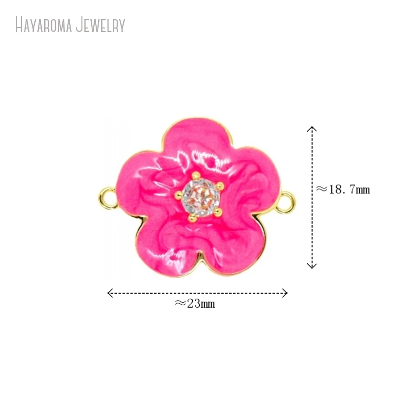 5Pcs Copper Enamel Invisible Setting Gold Color Wholesale Plant Flower Metal Cubic Zirconia Connector
5Pcs Copper Enamel Invisible Setting Gold Color Wholesale Plant Flower Metal Cubic Zirconia Connector