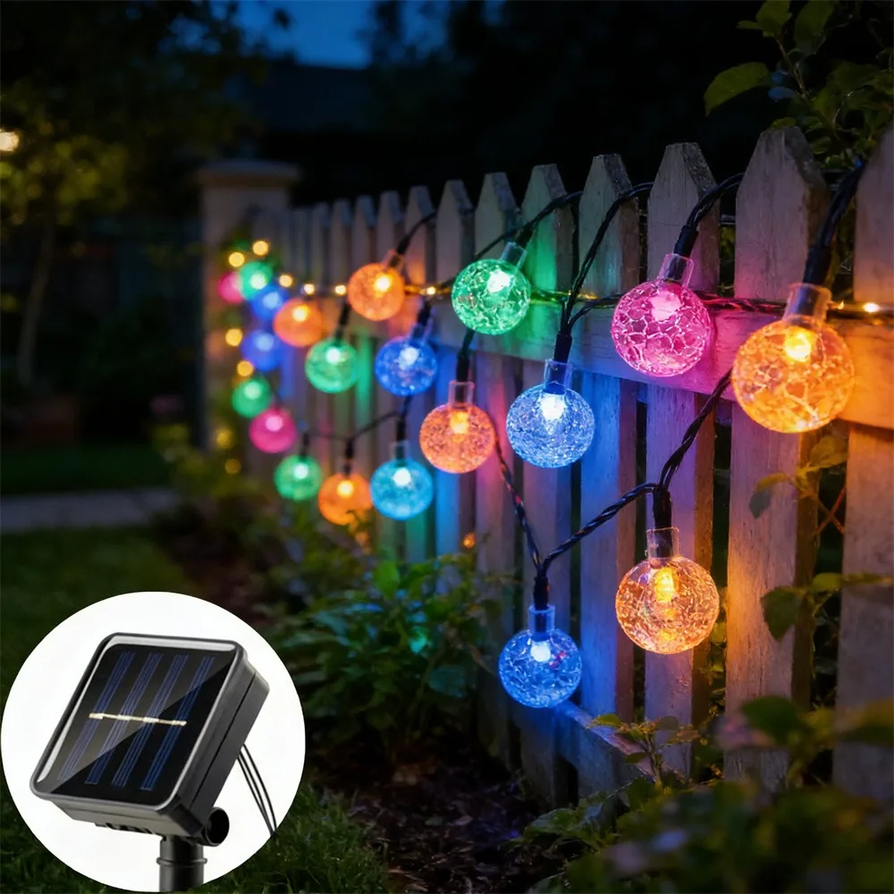 1pc Solar Crystal Ball Fairy String Lights Outdoor Waterproof Christmas Decoration Camping Fairy Wedding Garland Garden Party
1pc Solar Crystal Ball Fairy String Lights Outdoor Waterproof Christmas Decoration Camping Fairy Wedding Garland Garden Party