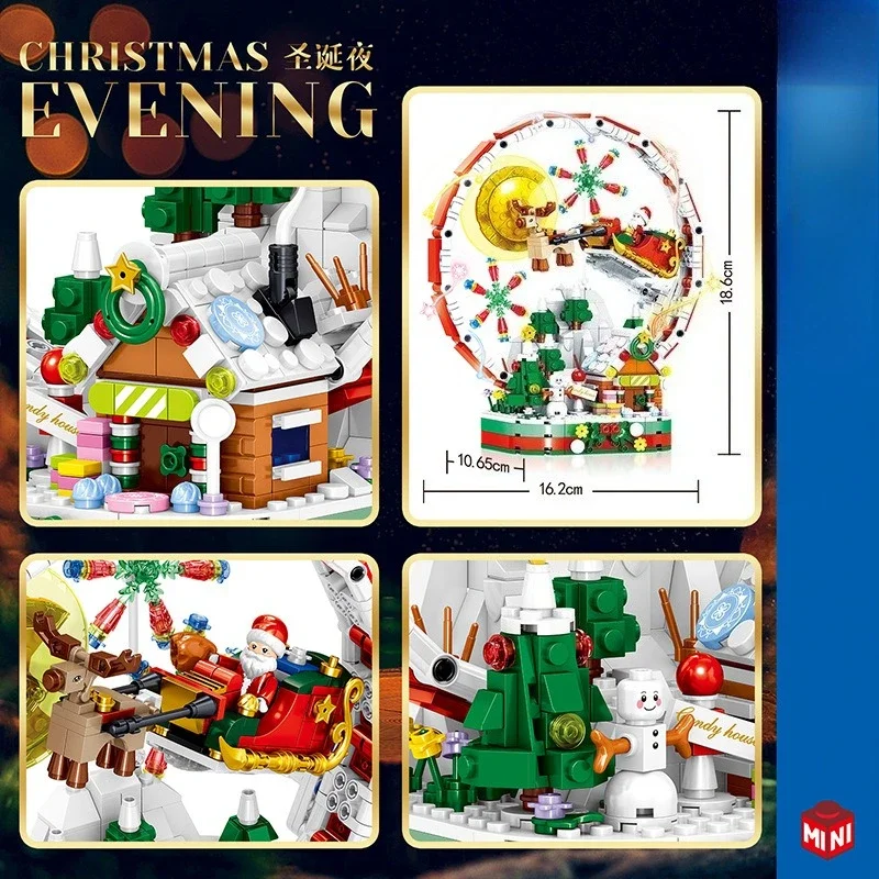 Christmas Ferris Wheel Building Blocks Set Santa Claus Light Up Model Xmas Decor Children Christmas Gift Toys
Christmas Ferris Wheel Building Blocks Set Santa Claus Light Up Model Xmas Decor Children Christmas Gift Toys