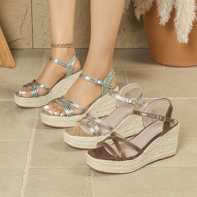 XMWRLW 2026 Summer Women's Platform Sandals Fashion High Heel Female Wedges Shoes Summer Sandals Rubber Sole Women Sandal Shoe
XMWRLW 2026 Summer Women's Platform Sandals Fashion High Heel Female Wedges Shoes Summer Sandals Rubber Sole Women Sandal Shoe