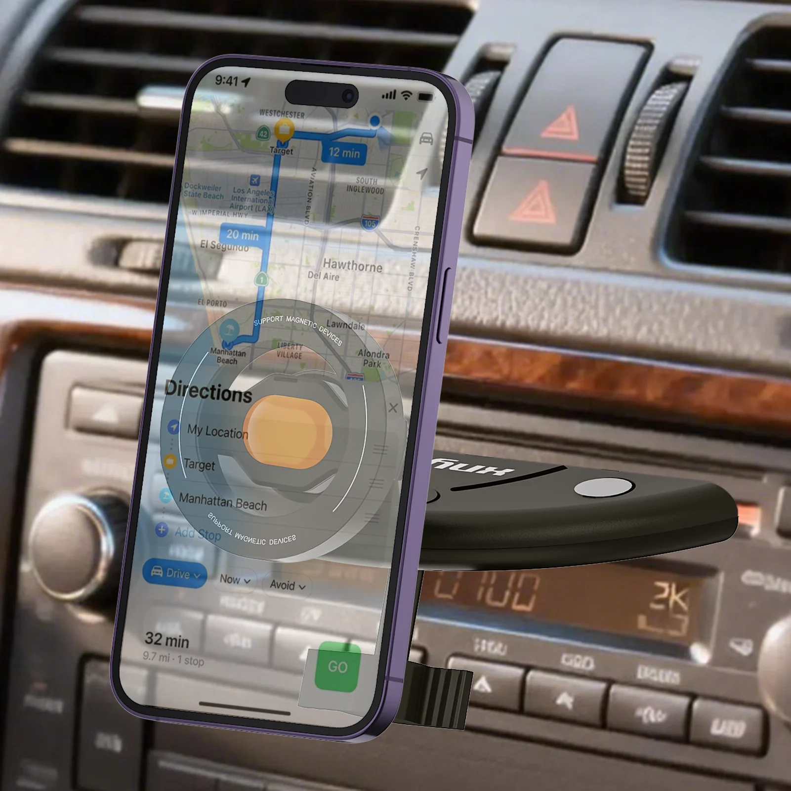 Car CD Slot Magnetic Phone Mount for Apple MagSafe, Dashboard Navigation Holder, Metal Plate Support for Android, Secure Driving
Car CD Slot Magnetic Phone Mount for Apple MagSafe, Dashboard Navigation Holder, Metal Plate Support for Android, Secure Driving