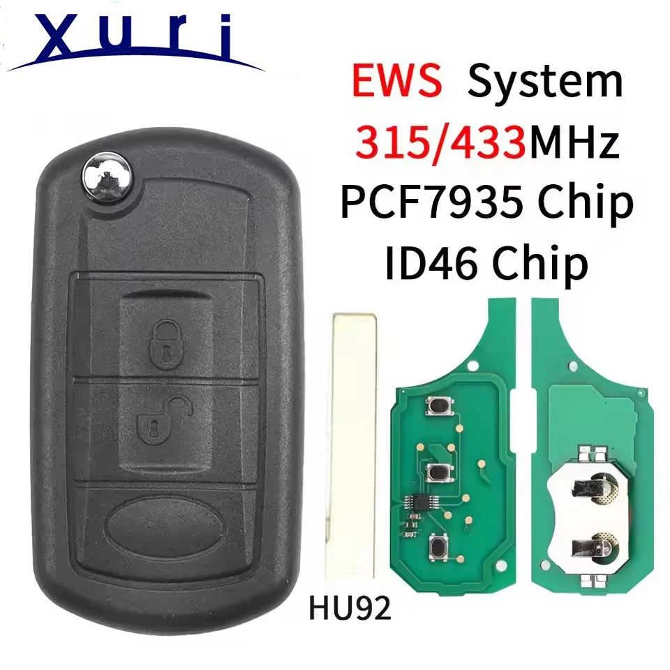Xuri Car key for LAND ROVER Range Rover Vogue 2006-2009 3BT olding Remote Control EWS ID44 / ID46 315/433.92Mhz
Xuri Car key for LAND ROVER Range Rover Vogue 2006-2009 3BT olding Remote Control EWS ID44 / ID46 315/433.92Mhz