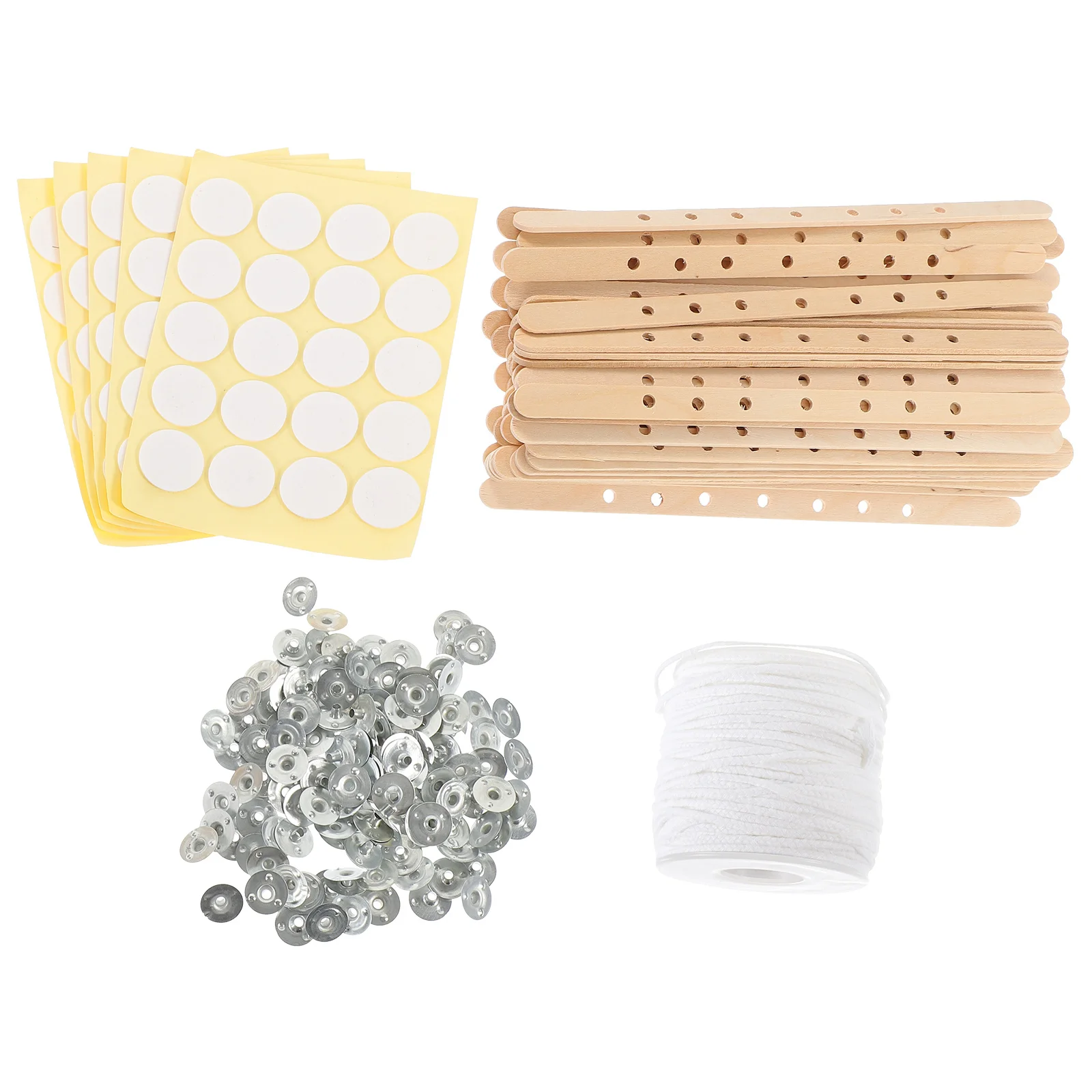 1Set Wicks and Wick Holders with Stickers for DIY Making Kit Wooden Base for Soy Wax Candles Craft Supplies
1Set Wicks and Wick Holders with Stickers for DIY Making Kit Wooden Base for Soy Wax Candles Craft Supplies