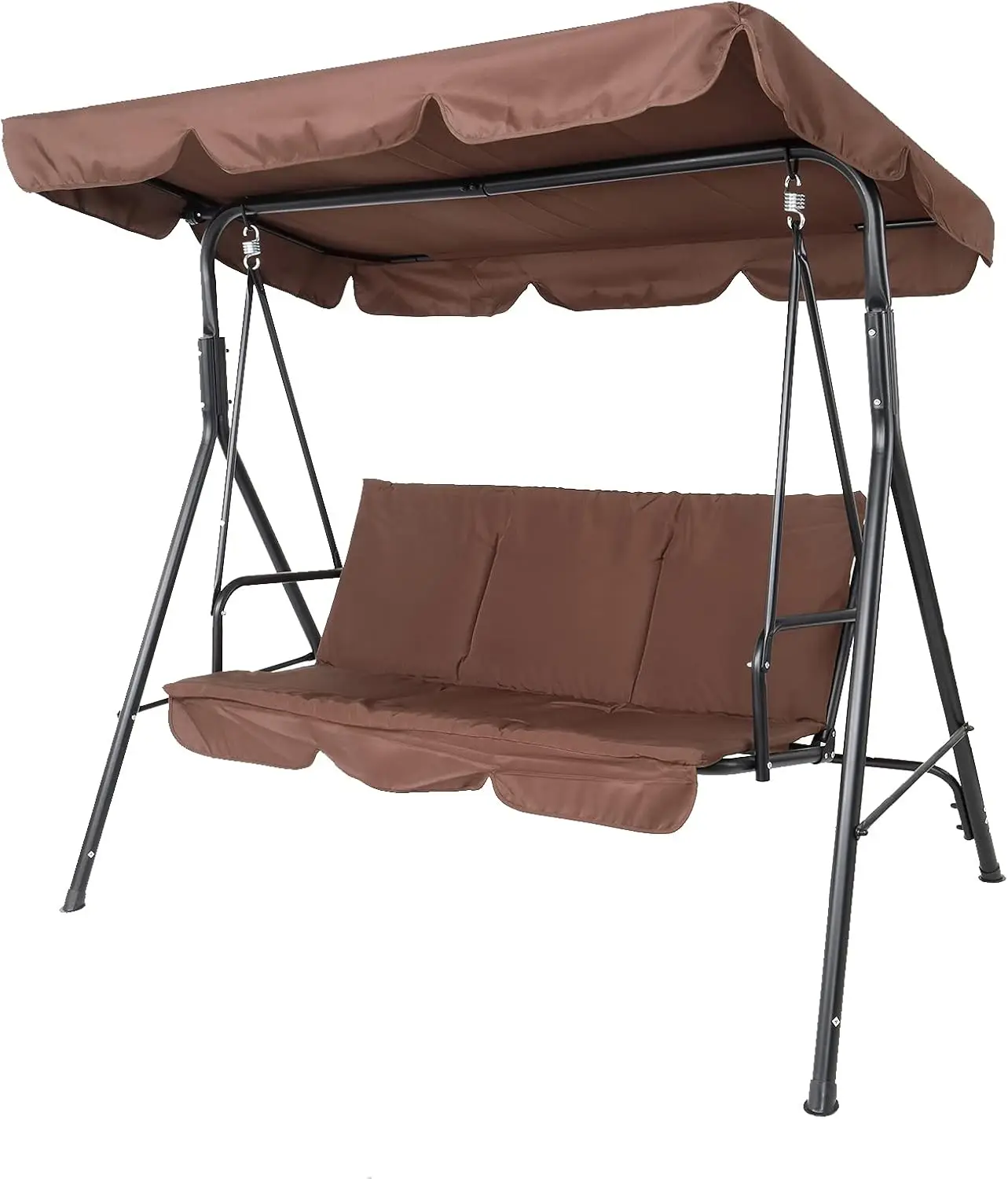 Patio Swing Chair, 3-Person Outdoor Canopy Swing, Proch Swing With Weather Resistant Frame & Convertible Canopy, Outdoor Swing
Patio Swing Chair, 3-Person Outdoor Canopy Swing, Proch Swing With Weather Resistant Frame & Convertible Canopy, Outdoor Swing