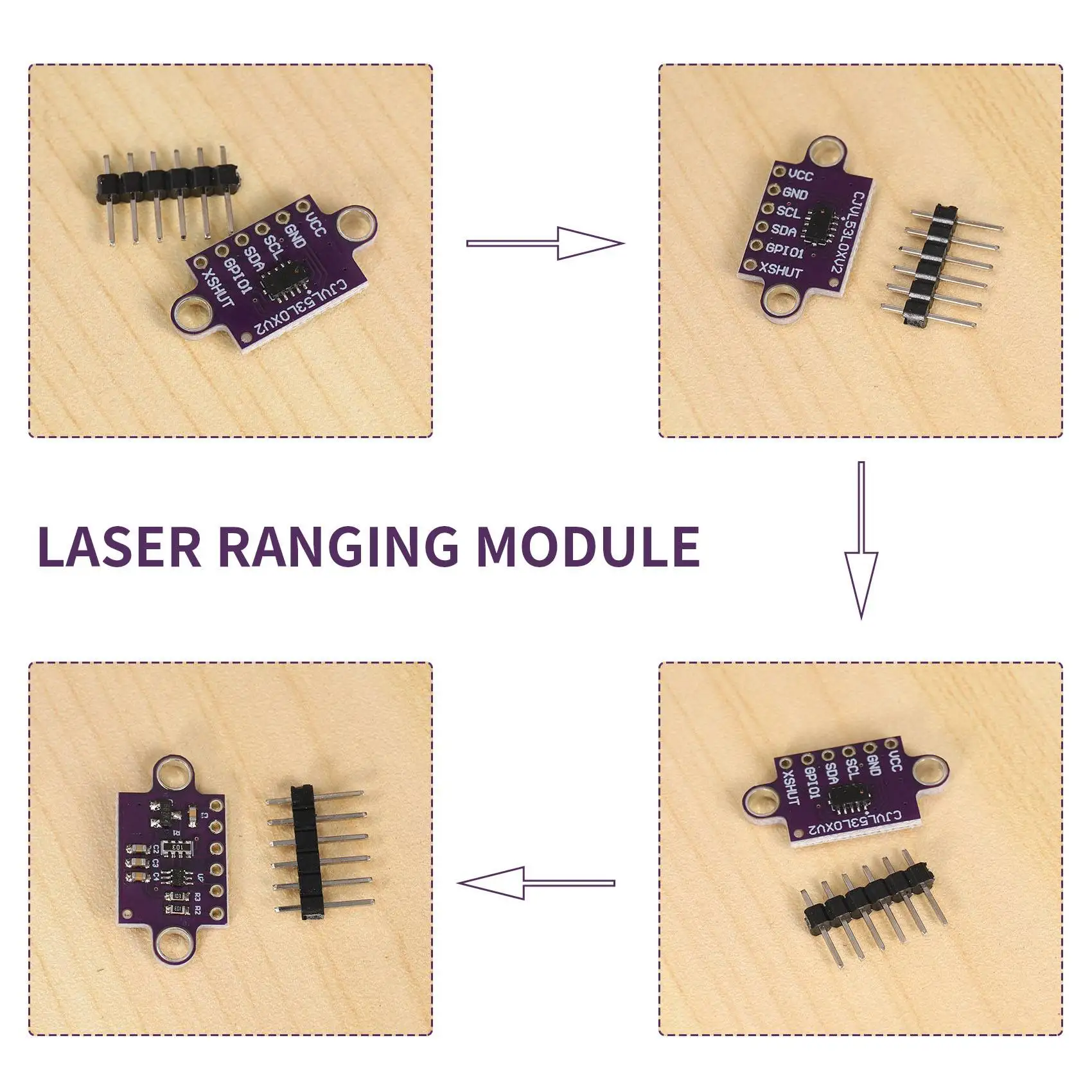 AY14 -2Pcs VL53L0X Time-Of-Flight Tof Ranging Sensor Breakout 940Nm GY-VL53L0XV2 Distance Module I2C IIC
AY14 -2Pcs VL53L0X Time-Of-Flight Tof Ranging Sensor Breakout 940Nm GY-VL53L0XV2 Distance Module I2C IIC