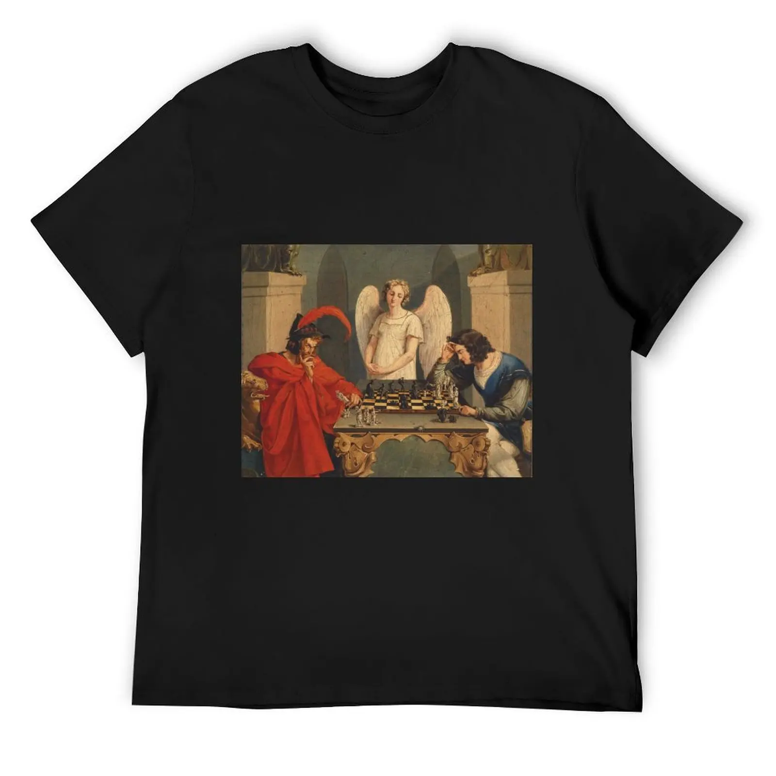 Faust And Mephistopheles Playing Chess T-Shirt anime clothes vintage clothes black t-shirts for men
Faust And Mephistopheles Playing Chess T-Shirt anime clothes vintage clothes black t-shirts for men