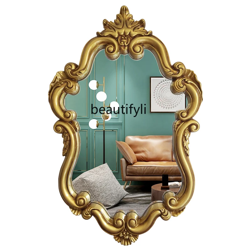 European Wall Hanging Waterproof Bathroom Toilet Dressing Mirror Decorative Bathroom Entrance Bathroom Mirror decoration
European Wall Hanging Waterproof Bathroom Toilet Dressing Mirror Decorative Bathroom Entrance Bathroom Mirror decoration