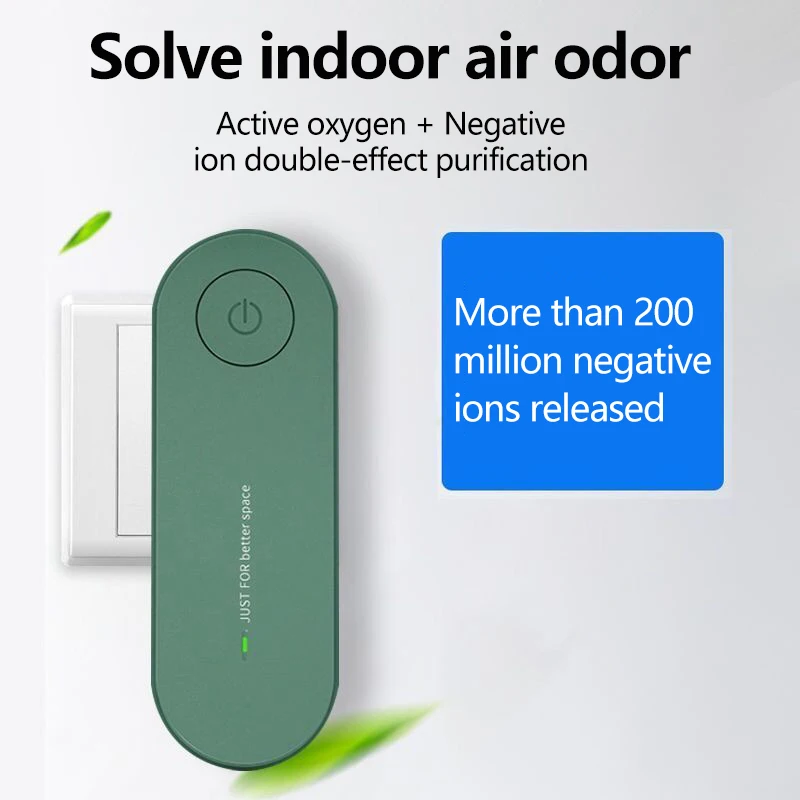 Portable Air Purifier Anion Air Purification Air Freshener Ionizer Cleaner Remove Dust Smoke Formaldehyde for Home Toilet
Portable Air Purifier Anion Air Purification Air Freshener Ionizer Cleaner Remove Dust Smoke Formaldehyde for Home Toilet