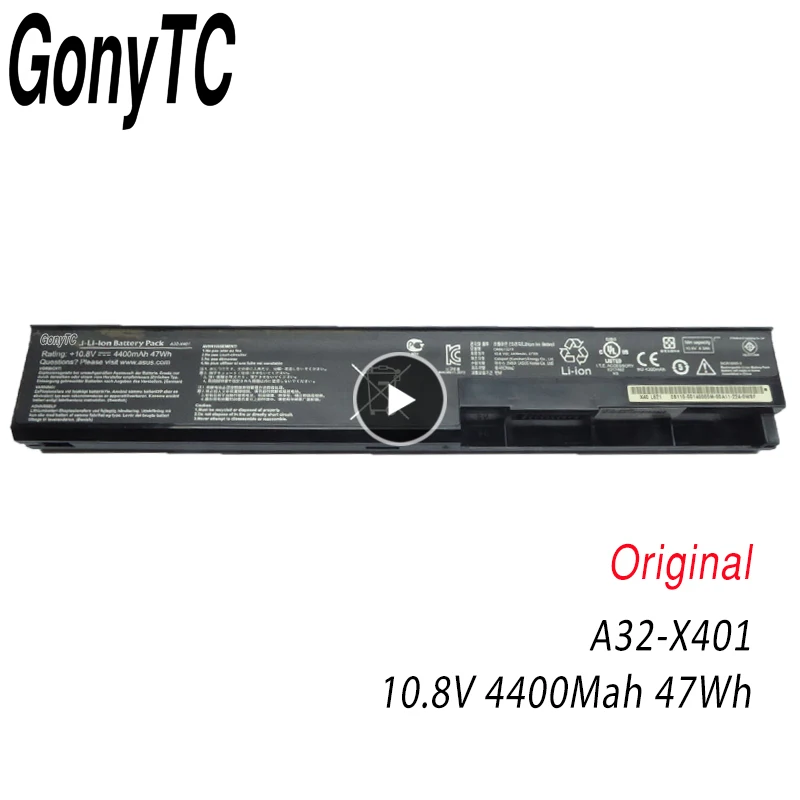 Laptop Battery For Asus F301 F501A F501U F301A F401 F301A1 F401A F401U F301U A32-X401 A31-X401 F501
Laptop Battery For Asus F301 F501A F501U F301A F401 F301A1 F401A F401U F301U A32-X401 A31-X401 F501