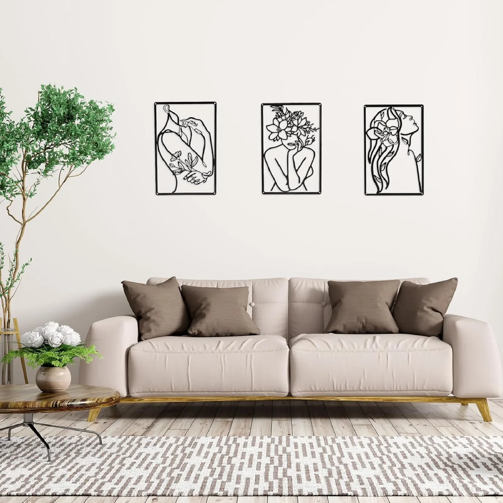 3Pcs Minimalist Bstract Women Line Female Shape Mental Wall Hanging Decoration Art for Home Living Bedroom Indoor Outdoor Garden
3Pcs Minimalist Bstract Women Line Female Shape Mental Wall Hanging Decoration Art for Home Living Bedroom Indoor Outdoor Garden