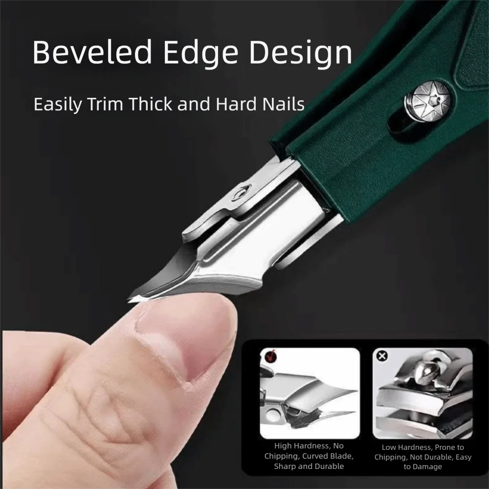 Stainless Steel Nail Clipper Anti-Splash Bevel Connection Fingernail Clipper Cutters Cuticle Remover Toenail Clipper
Stainless Steel Nail Clipper Anti-Splash Bevel Connection Fingernail Clipper Cutters Cuticle Remover Toenail Clipper