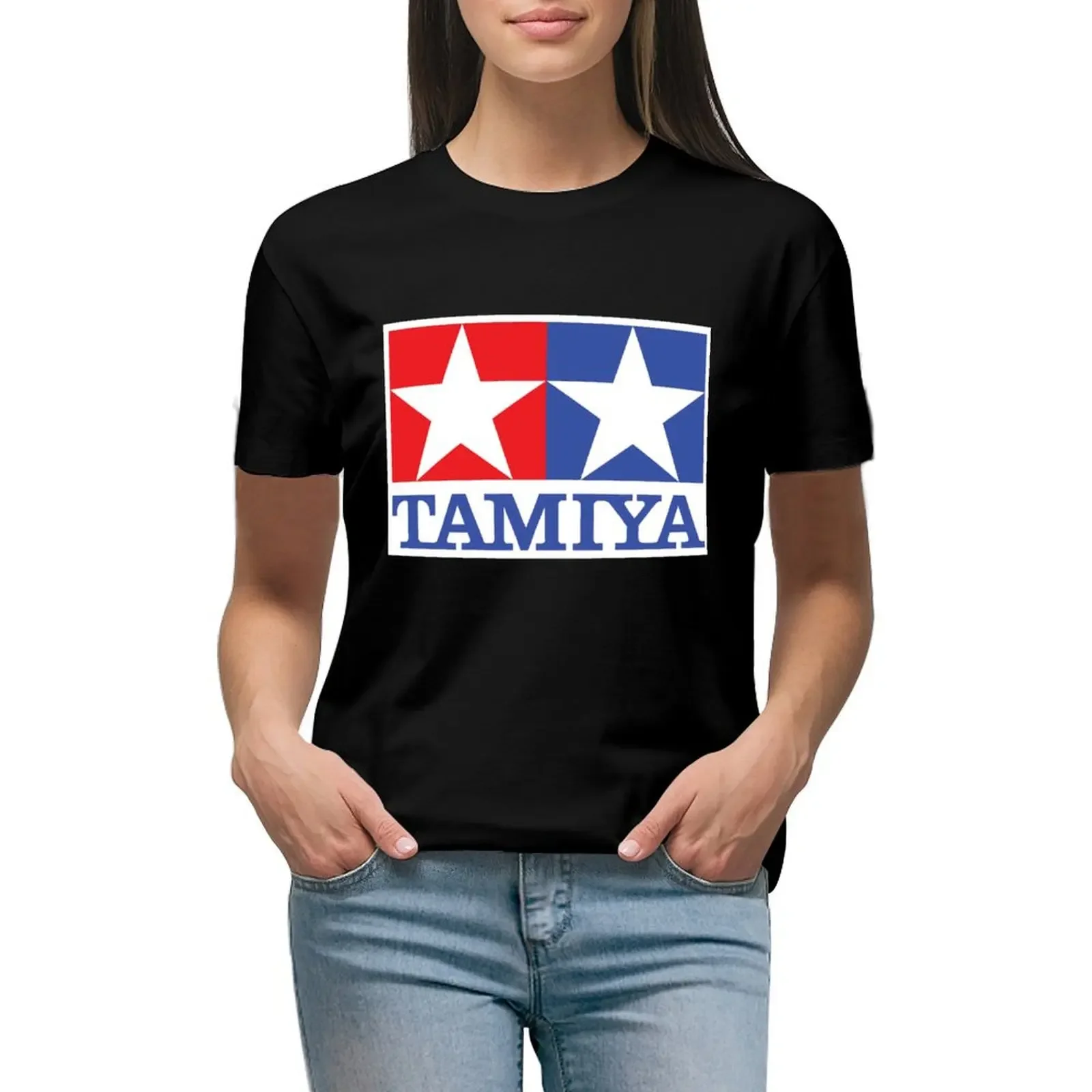 Tamiya T-Shirt heavyweights cute tops plain animal prinfor cropped t shirts for Women
Tamiya T-Shirt heavyweights cute tops plain animal prinfor cropped t shirts for Women