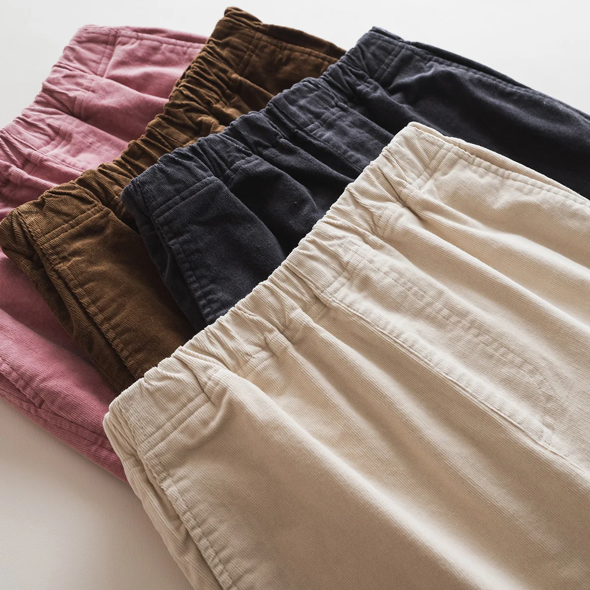 Dave&di Corduroy Straight Leg Casual Pants For Autumn And Winter, Simple, Loose, Elastic Waistband, Drawstring Pants For Women
Dave&di Corduroy Straight Leg Casual Pants For Autumn And Winter, Simple, Loose, Elastic Waistband, Drawstring Pants For Women