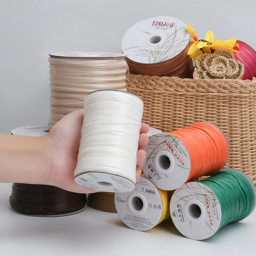 220M/roll 120g Matte Raffia Yarn Plant Fibre Crochet for DIY Knitting Straw Hat Handbags Hand Yarn Handcraft MT101-MT160 Color
220M/roll 120g Matte Raffia Yarn Plant Fibre Crochet for DIY Knitting Straw Hat Handbags Hand Yarn Handcraft MT101-MT160 Color
