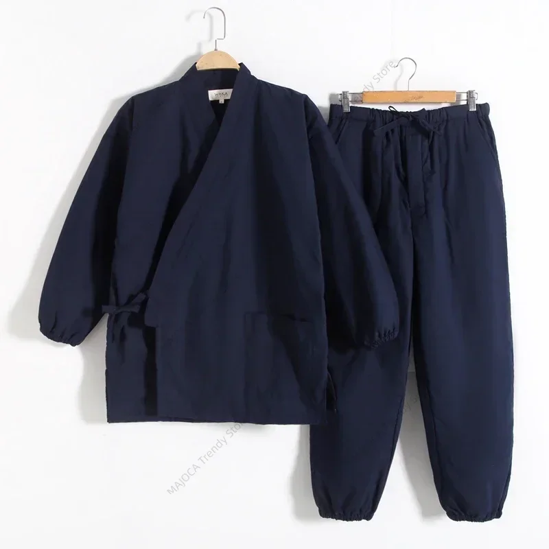 Samue Japanese Kimono Traditional Clothing Men Tops Pants Set Pajamas Yukata Samurai Jinbei Buddhist Monks Nuns Clothes Women
Samue Japanese Kimono Traditional Clothing Men Tops Pants Set Pajamas Yukata Samurai Jinbei Buddhist Monks Nuns Clothes Women