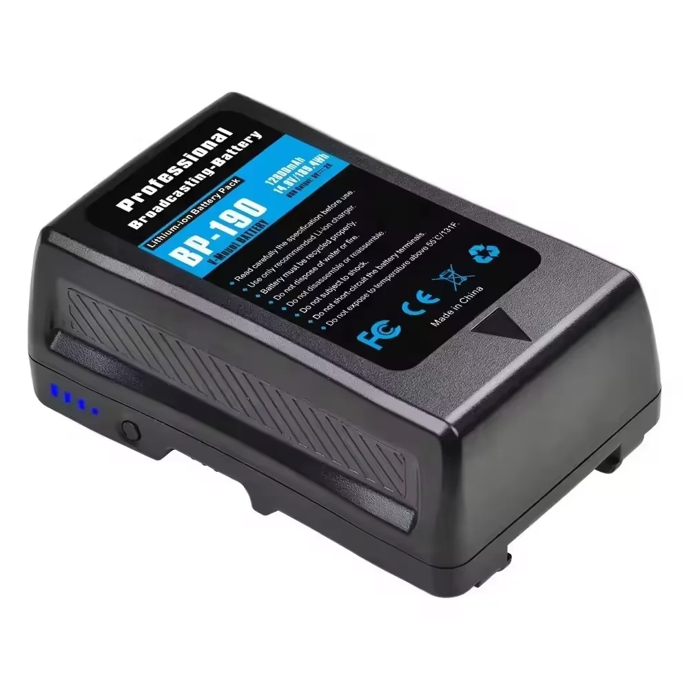 ES-BP-190 13400mAh V-Mount Battery, 190Wh 14.8V Rechargeable Li-ion Battery for Video Camera Camcorder Broadcast LED Light
ES-BP-190 13400mAh V-Mount Battery, 190Wh 14.8V Rechargeable Li-ion Battery for Video Camera Camcorder Broadcast LED Light