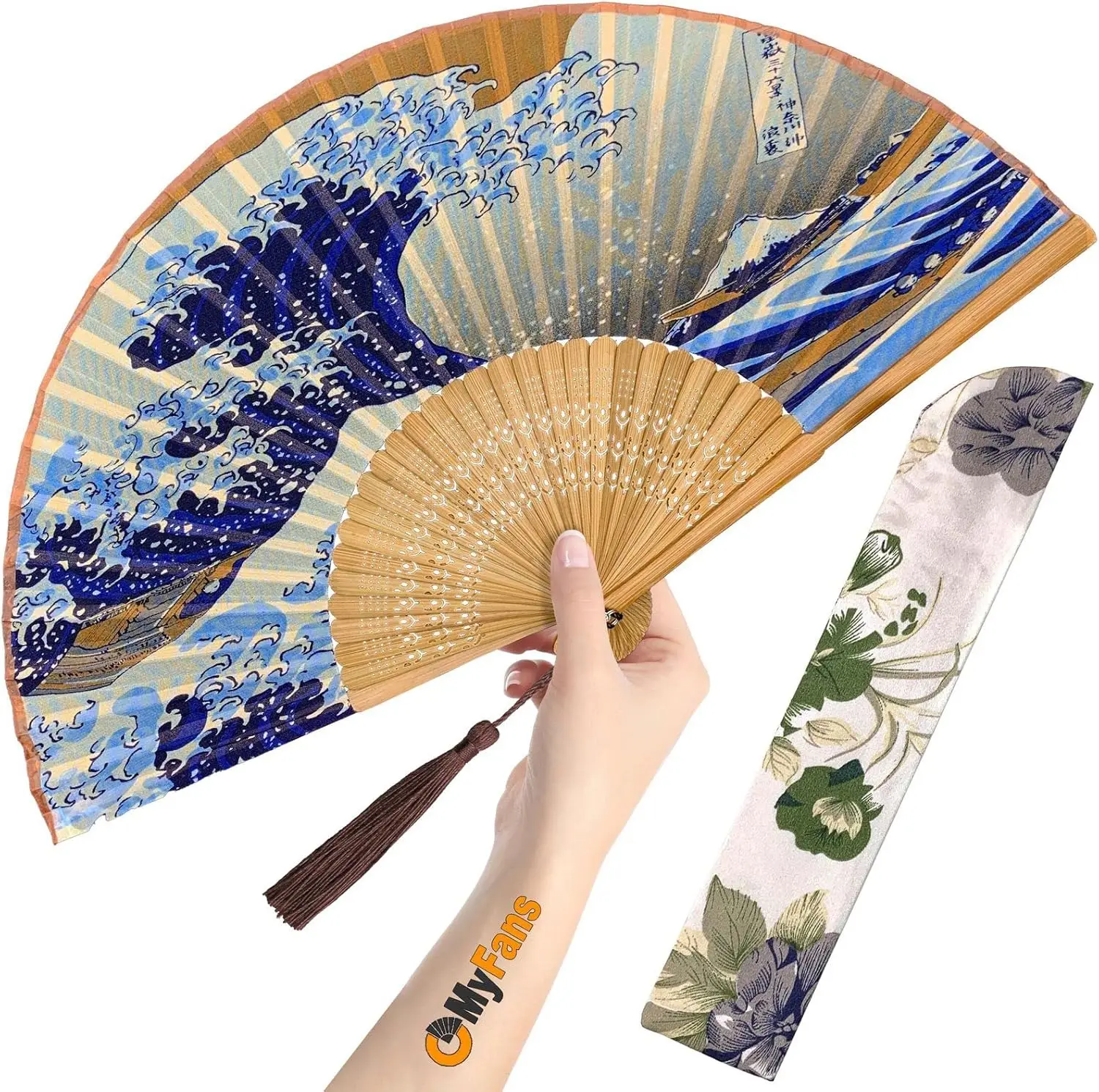Hand Fan for Women Foldable - Vintage Bamboo Silk Fan for Hot Flashes, Church, Festivals, Dancing, Gift (Wave Pattern)
Hand Fan for Women Foldable - Vintage Bamboo Silk Fan for Hot Flashes, Church, Festivals, Dancing, Gift (Wave Pattern)
