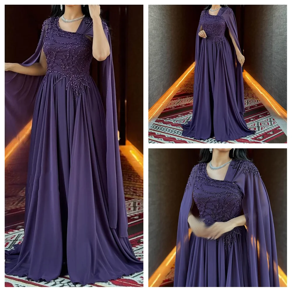 Customized A-line Evening Dresses Floor-length V-neck Sleeveless Prom Gown Fashion Beading Stole Simple Draped Party Gown
Customized A-line Evening Dresses Floor-length V-neck Sleeveless Prom Gown Fashion Beading Stole Simple Draped Party Gown