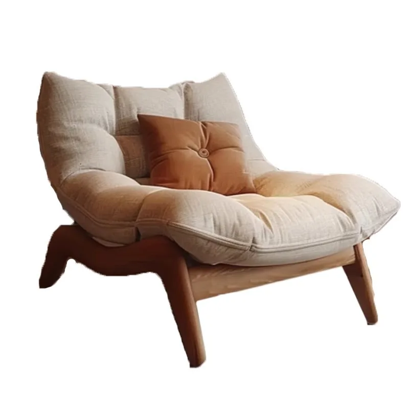 Wind log fabric sofa chair Wuhe Shiju original living room study bedroom 
Wind log fabric sofa chair Wuhe Shiju original living room study bedroom