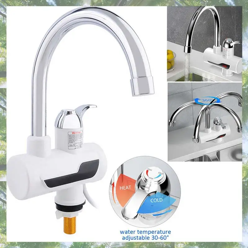 Premium-2X Instant Water Heater Electric Kitchen Hot Water Faucet Heater Tap Cold Heating Faucet Tankless Water Heater EU Plug
Premium-2X Instant Water Heater Electric Kitchen Hot Water Faucet Heater Tap Cold Heating Faucet Tankless Water Heater EU Plug