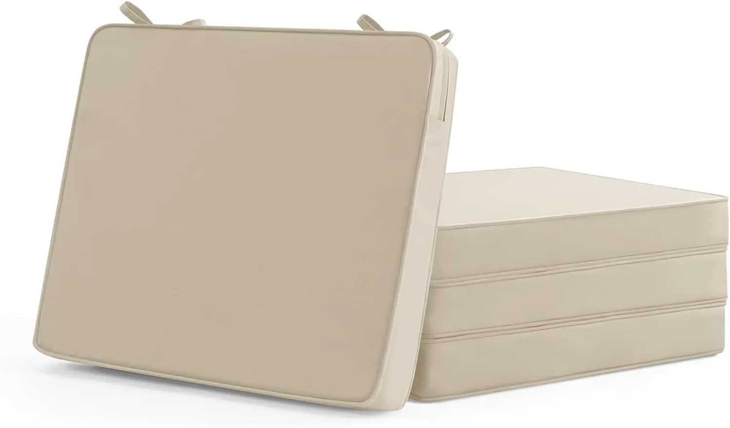 Outdoor Chair Cushions Set of 4, 18.5x16x2 Inch Patio Seat Pads with Ties and Hidden Zipper, Beige
Outdoor Chair Cushions Set of 4, 18.5x16x2 Inch Patio Seat Pads with Ties and Hidden Zipper, Beige