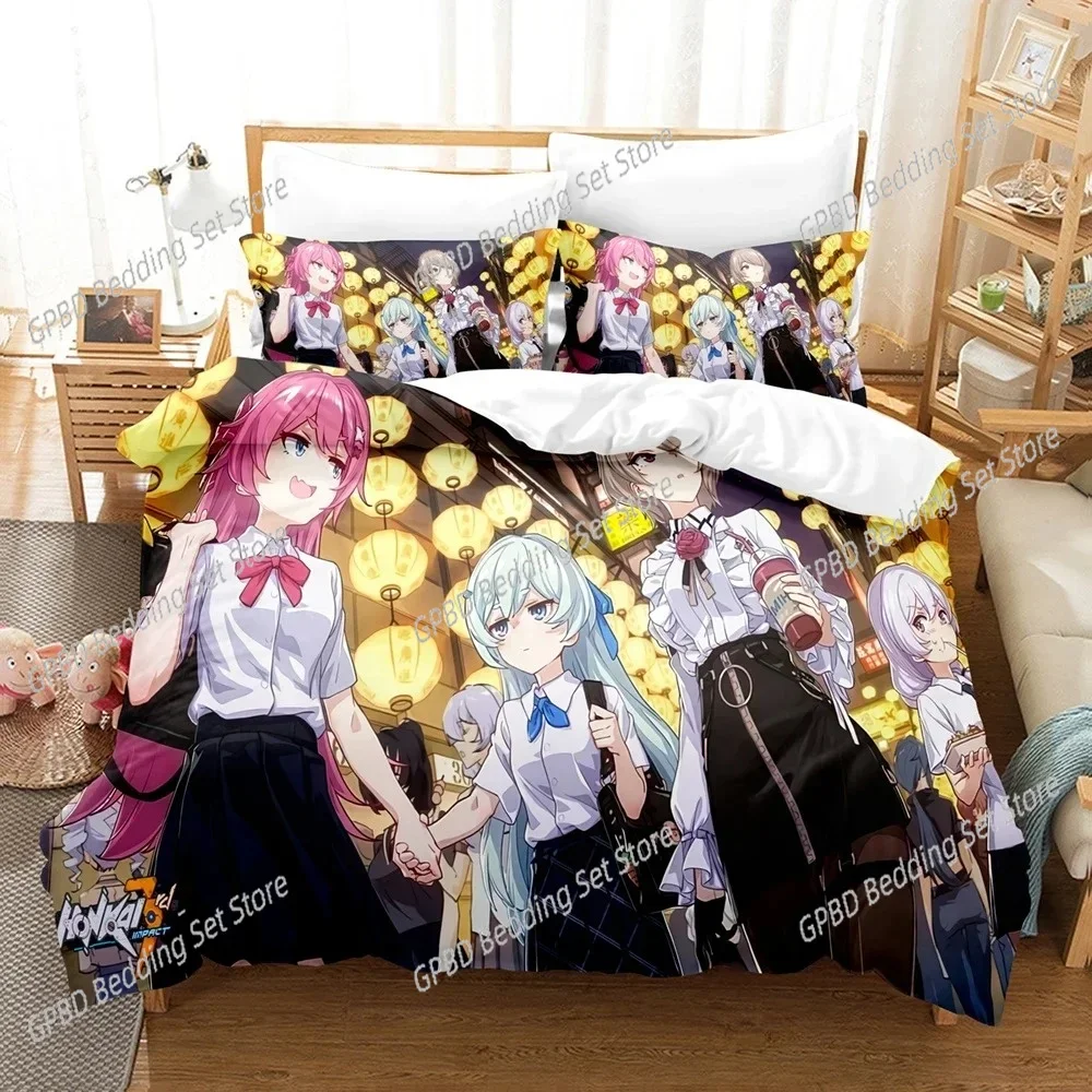 3D Anime Honkai Impact 3rd Comfortable Duvet Quilt Cover Pillowcase Bedding Set Children Bedroom Decoration Home Textile
3D Anime Honkai Impact 3rd Comfortable Duvet Quilt Cover Pillowcase Bedding Set Children Bedroom Decoration Home Textile