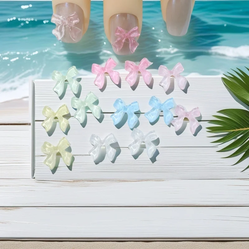 100Pcs Trendy Resin Nail Art Accessories 3D Ice Transparent Bow Ribbon Nail Charms for Elegant and Stylish Manicure Look
100Pcs Trendy Resin Nail Art Accessories 3D Ice Transparent Bow Ribbon Nail Charms for Elegant and Stylish Manicure Look