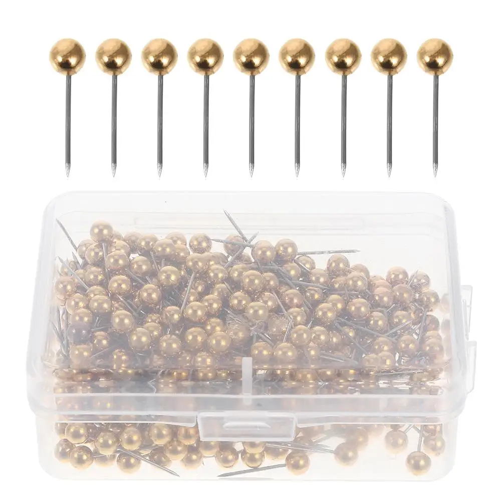 500 Pcs Golden Round Plastic Bead Push Pins for Office Cork Board Map Fixing Thumb Tacks Ball Pins Bulletin Wall Use
500 Pcs Golden Round Plastic Bead Push Pins for Office Cork Board Map Fixing Thumb Tacks Ball Pins Bulletin Wall Use
