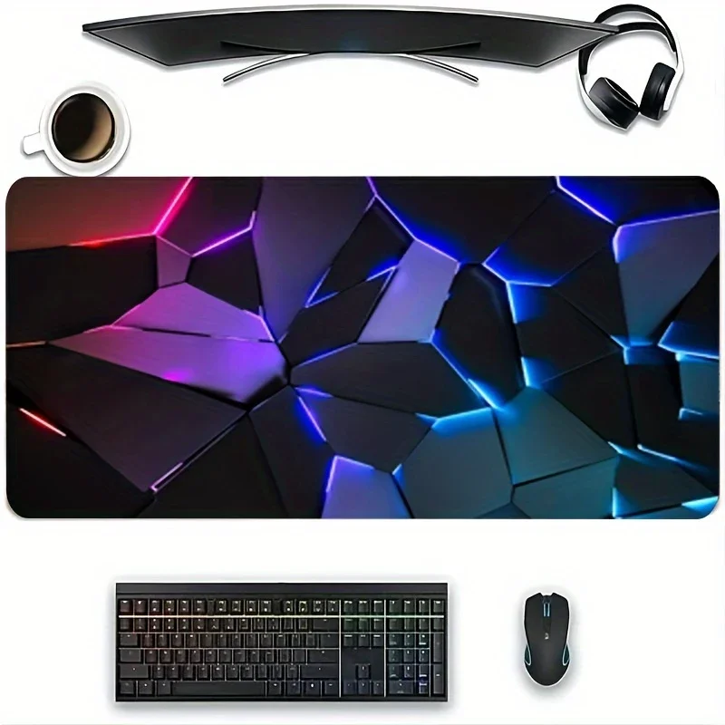 1 piece durable gaming mouse pad with stylish geometric design - waterproof, non-slip, washable keyboard table mat
1 piece durable gaming mouse pad with stylish geometric design - waterproof, non-slip, washable keyboard table mat