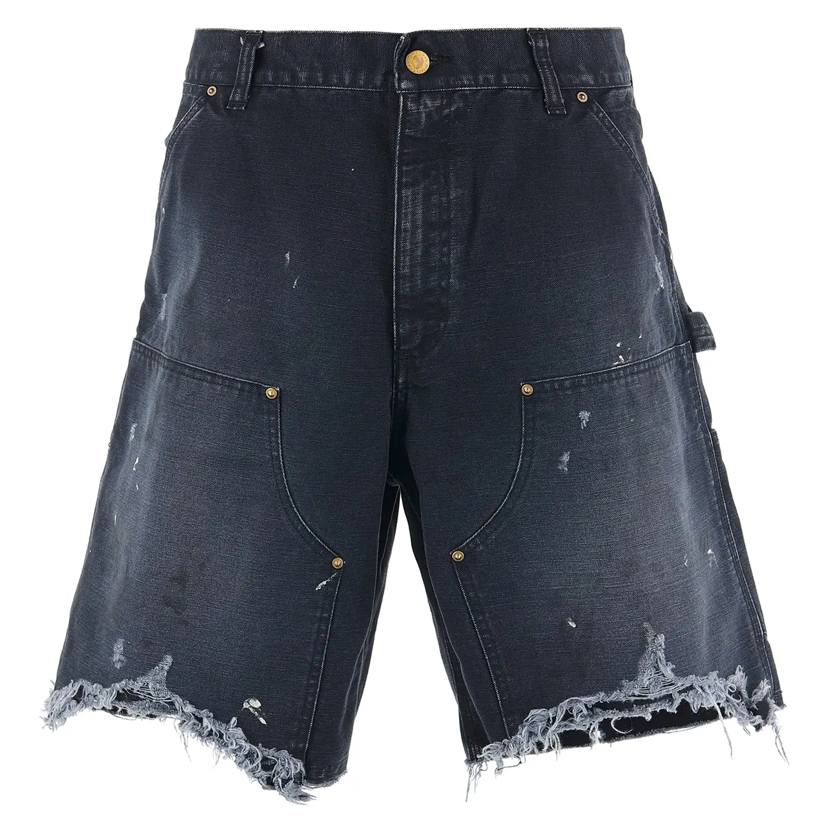 25ss European and American style Knee patch splashing wash water destroys men's and women's casual denim shorts
25ss European and American style Knee patch splashing wash water destroys men's and women's casual denim shorts