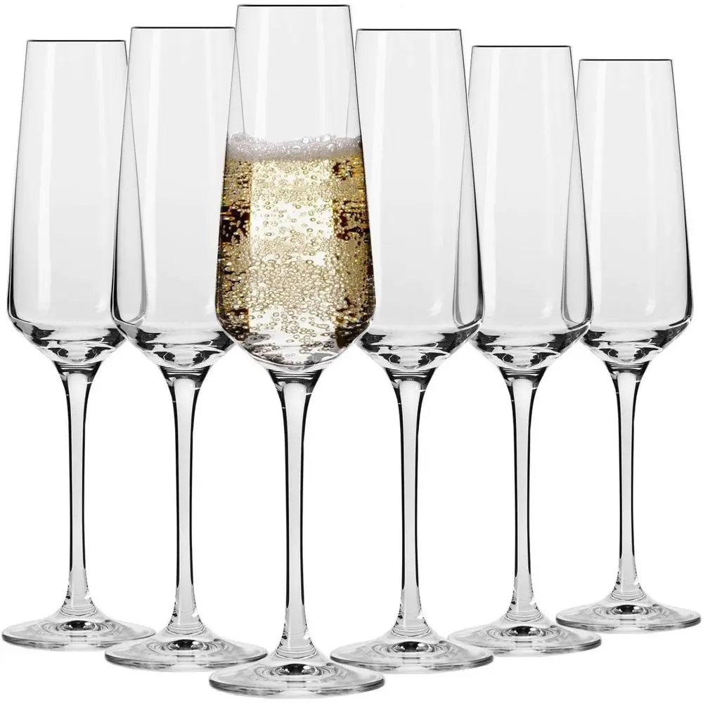 Champagne Lute Glasses Set of 6, 6.1 oz, Classic Shape, Ideal for Mimosas, Prosecco, Sparkling Wine, Dishwasher Safe, Made in Eu
Champagne Lute Glasses Set of 6, 6.1 oz, Classic Shape, Ideal for Mimosas, Prosecco, Sparkling Wine, Dishwasher Safe, Made in Eu