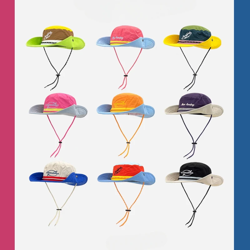 New Color Matching Embroidery Big Eaves Quick-drying Bucket Hat Men and Women Spring and Summer Camping Western Cowboy Hats
New Color Matching Embroidery Big Eaves Quick-drying Bucket Hat Men and Women Spring and Summer Camping Western Cowboy Hats