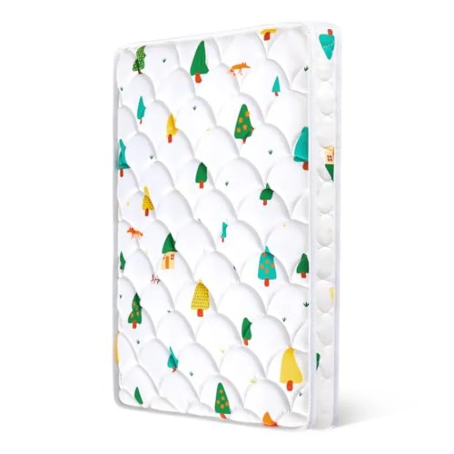 Mini Crib Mattress 38" x 24" x 4"- Firm Support and Comfort Premium Foam, Noiseless and Odorless, Hypoallergenic Mini Crib Matt
Mini Crib Mattress 38" x 24" x 4"- Firm Support and Comfort Premium Foam, Noiseless and Odorless, Hypoallergenic Mini Crib Matt