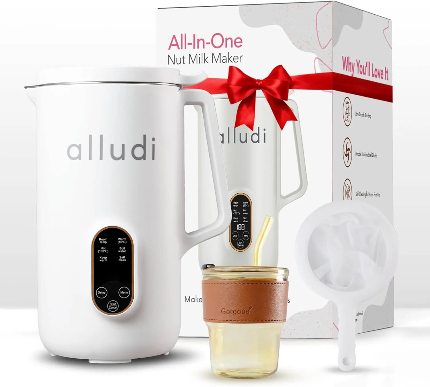 Автоматическая машина для приготовления орехового молока 10 в 1, 27 унций | Домашнее кокосовое, овсяное, миндальное молоко, напитки на растительной основе | Машина для обработки соевых бобов
Автоматическая машина для приготовления орехового молока 10 в 1, 27 унций | Домашнее кокосовое, овсяное, миндальное молоко, напитки на растительной основе | Машина для обработки соевых бобов