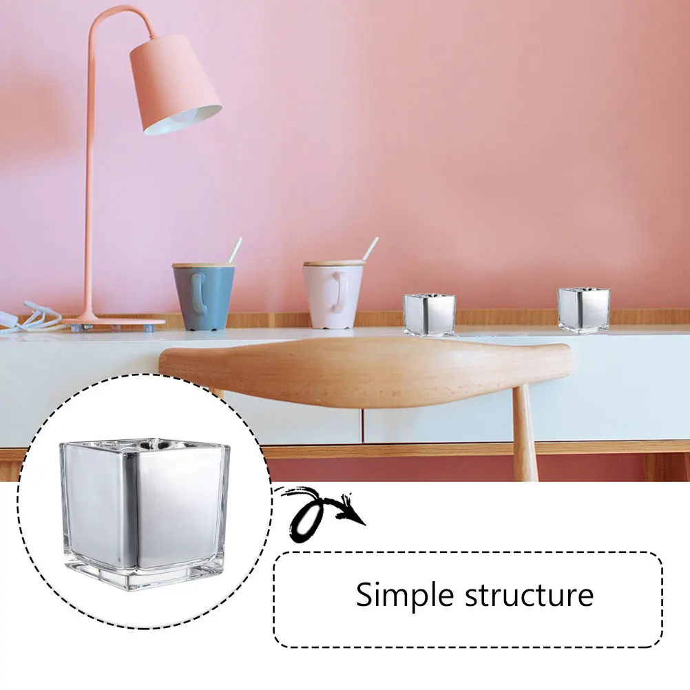 1Pcs Square Glass Candlestick with Electroplating Finish Multi Purpose Holder and Succulent Planter Home Ornament Decor
1Pcs Square Glass Candlestick with Electroplating Finish Multi Purpose Holder and Succulent Planter Home Ornament Decor